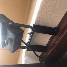 wall mount led flood light bracket wallmount tinkercad floodlight 3d print model - Mito3D