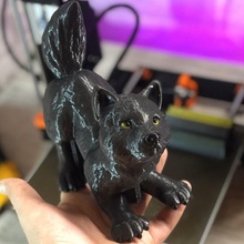 lobo multi material cachorro modelo lindo 3d print model - Mito3D