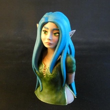 elfo menina fracasso duende fêmea escultura estátua personagem 3d print model - Mito3D