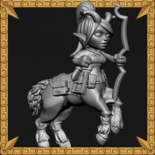 centaur kadın masaüstü 3d print model - Mito3D