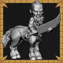 centaur male tabletop 3d print model - Mito3D