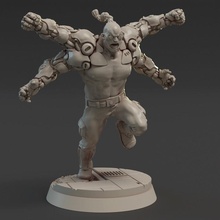 cyberpunk age - scum berserker tabletop miniatures warrior scifi forge titan goro 3d print model - Mito3D
