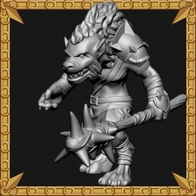 gnoll ravager tabletop 3d print model - Mito3D