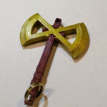 great axe keychain props & cosplay 3d print model - Mito3D