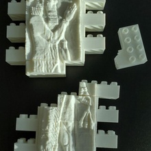montini Herrschaft Sargon ii Mauer einstellen Lego kompatibel Kunst Mesopotamien Linderung Block Backstein bouwstenen Briques 3d print model - Mito3D