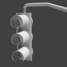 traffic light 3d print model - Mito3D