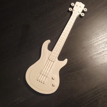 bassguitar bass guitar instrument music song 3d print model - Mito3D