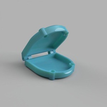 retainer case box dental teeth enclosure dentures 3d print model - Mito3D