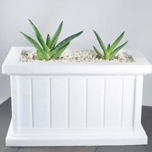 moderno rectángulo plantador hierba cocina cactus interior jardineras hierbas suculentas suculento indoor planter 3d print model - Mito3D