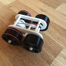 nastro gomma per auto l'istruzione ruote spostamento elasticband elastico bandpowered 3d print model - Mito3D