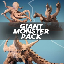 gigante monstruo paquete mesa impresión criatura Kraken señor hidra tarasco tarrasco lotp 3d print model - Mito3D