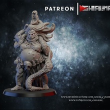 witch fat tabletop dungeons fantasy miniatures model hunter lay evil enemy role dnd pathfinder ragons gme 3d print model - Mito3D
