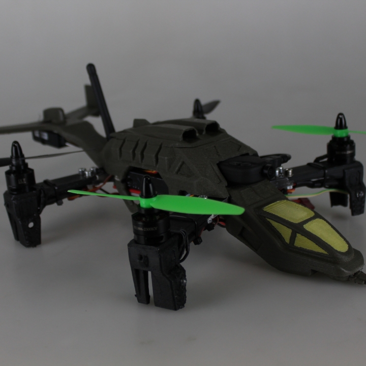 drone quadcopter halo araçlar elektronik kamera kavga kabuk helikopter rcbanner 3D print model - Mito3D