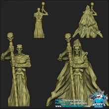 necromancer tabletop rpg skeleton undead dnd 3d print model - Mito3D