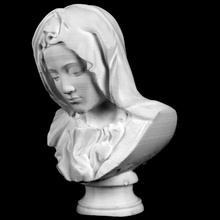 busto maria piet st basilica san pietro in vaticano scansione michelangelo preferiti rinascimento scultura 3d print model - Mito3D