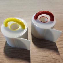 key chain toilet paper corona multimaterial singlematerial store toiletpaper 3d print model - Mito3D
