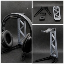 hjv headphone stand headphones headphonestand headphoneholder headphonehanger 3d print model - Mito3D