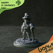 leprechaun tabletop stl games kickstarter small miniature boardgames dwarf stpatricksday stpatrick thescourge valtanforest thescourgeofvaltanforest 3d print model - Mito3D