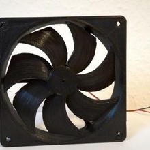 standard 120mm fan blade designs mechanical blower 3d print model - Mito3D