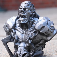 ice troll bust figure dragons dungeons fantasy games golem orc wizard dwarf elb 3d print model - Mito3D