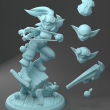 knox goblin alchemist tabletop dragons dungeons orc slingshot dungeon potion pathfinder 3d print model - Mito3D