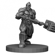 brute barbarian miniature 3d print model - Mito3D
