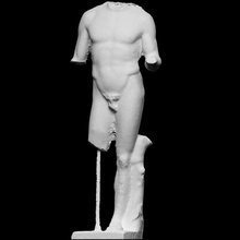 athlete scan greek history man mythology roman sculpture sport statue marble 3dprint 3dscan muscle olympic archeology athe 3d print model - Mito3D