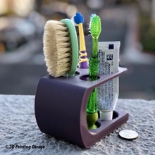 salle bains arrangeur brosse dents titulaire soutien version3 Ménage Appareil ménager 3d print model - Mito3D