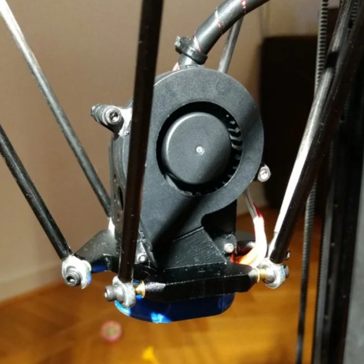 anycubic Kossel 5015 ventilador suporte 3D print model - Mito3D