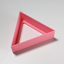 Triangle coupeur 80mm polymère argile écorcher mélange biscuit artisanat DIY pente sculpey fimo 3d print model - Mito3D