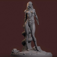 final Tienda fantasía serpiente guerrero chica fantasia mujeres 3d print model - Mito3D
