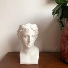 - deco series 002 & garden 3d bust design sculpture support planter 3 3d print model - Mito3D