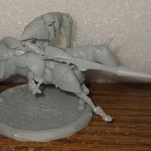 Dawnguard destor apoderado Caballero mini miniaturas caballo maquina guerra lanza hordas warmahordes 3d print model - Mito3D
