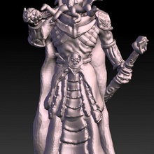 mindflayer mini miniature rpg Dungeons and Dragons dnd dndminis 3d print model - Mito3D