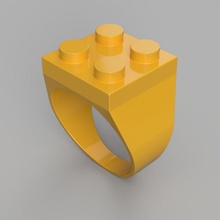 Lego anillo minifigura 3d print model - Mito3D