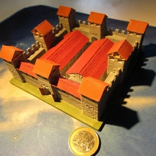 römisch Fort Briefbeschwerer Bildung Gebäude Modell Papiergewicht Schloss 3d print model - Mito3D