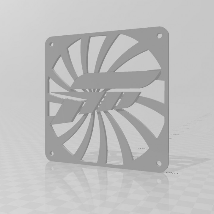 forza horizon logo fanfang 120mm fang fan grill 3D print model - Mito3D