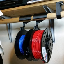 filament hanger spool holder storage solution build 3d printer pla plastic 3dprinter utility 3d print model - Mito3D