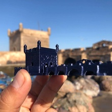 sqala du port - essaouira morocco architecture africa pirate tower castle fort landmark pirates portuguese arch fortress miniworld moroccan miniworld3d maroc 3d print model - Mito3D