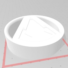 makercoin coin logo small 3d print model - Mito3D