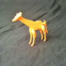 puzzled giraffe card toys & games toy 3d print model - Mito3D