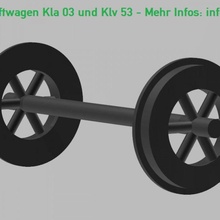 1 43 achse rottenkraftwagen kla03 klv53 modelleisenbahn eisenbahn beschweren 03 klv 53 bundesbahn Zug Modellbahn faulenwagen 3d print model - Mito3D