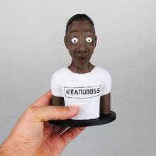 keanuboss youtube avatar sanat hayranı büstü zbrush heykeltraşlık fıfa youtuber ricavatar 3d print model - Mito3D