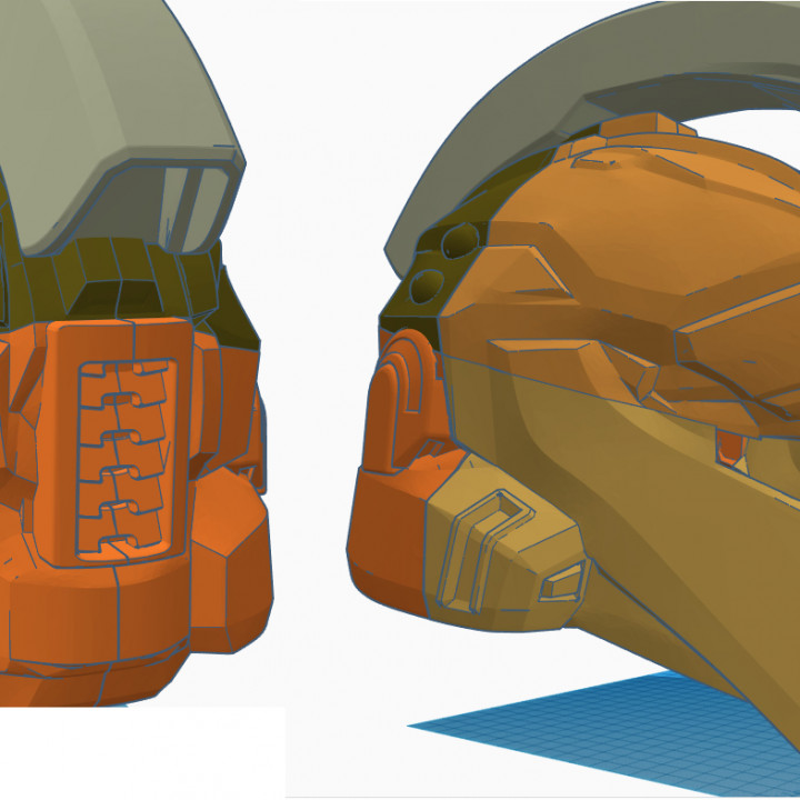 spartan mando helmet cosplay halo mandalorian 3D print model - Mito3D