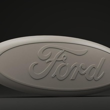 Ford Logo Wagen Zubehörteil Spaß Spiel LKW 3d print model - Mito3D