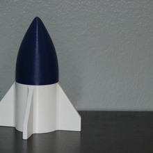 roket Kutu güzel konteyner eğlence Uzay oyuncak füze 3d print model - Mito3D