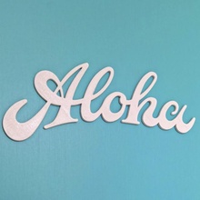 aloha placa ventilador arte logotipo Havaí Fonte 3d print model - Mito3D