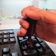 joystick keyboard para teclado num rico games accesibility handicap assistive technology 3d print model - Mito3D