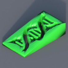 genética batente porta cozinha casa DNA idealab 3d print model - Mito3D