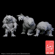 salvaje buhos mesa oso criatura bosque miniaturas búho magia encuentro dnd pionero mazmorras dragones artesano gremio 3d print model - Mito3D